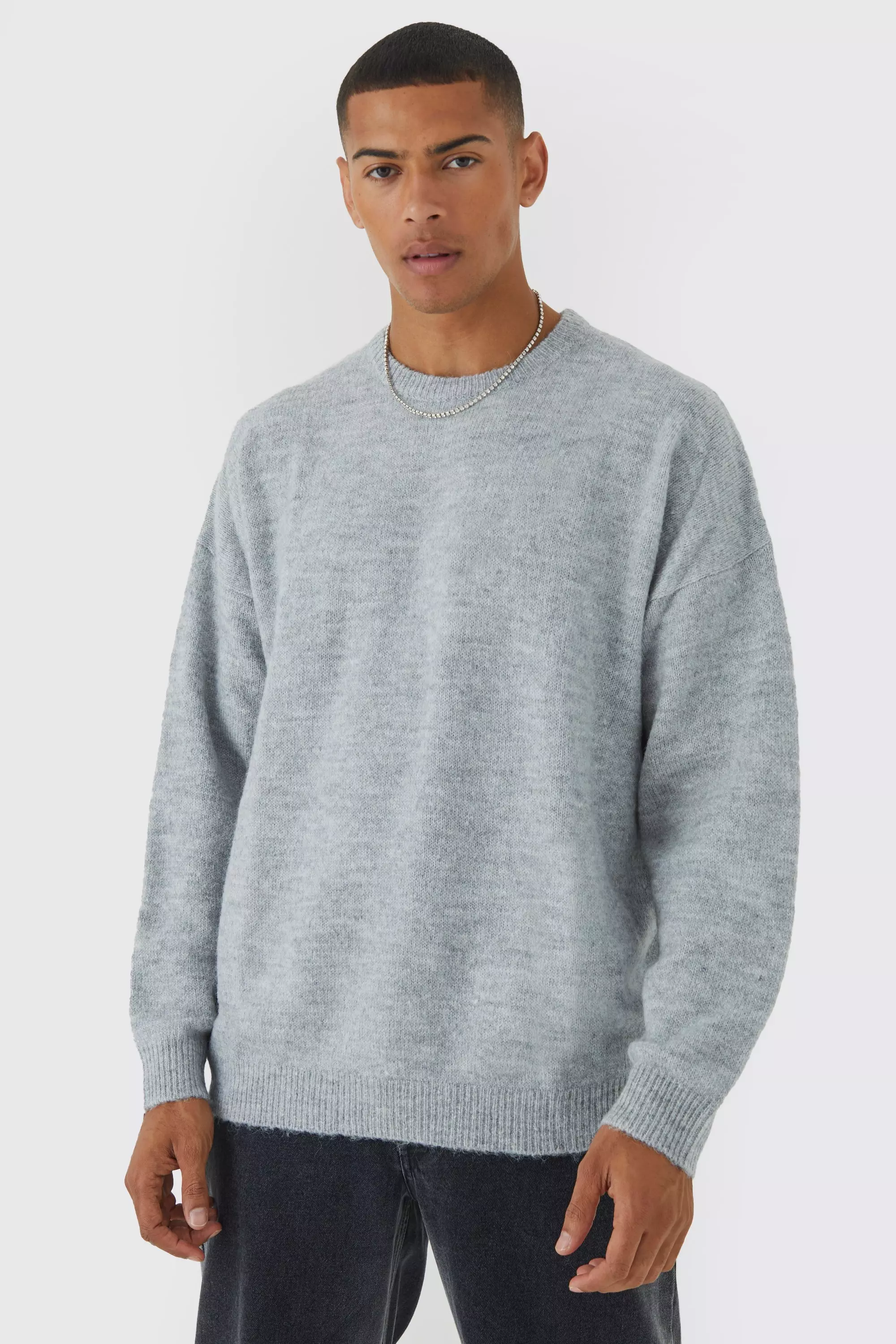 Oversized on sale crew neck